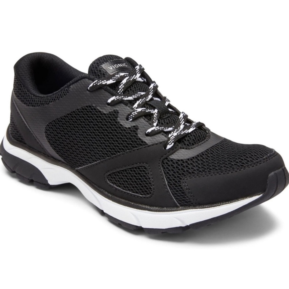 VIONIC Womens Sneakers Tokio Black Fitness Walking Shoes Athletics Size 6.5